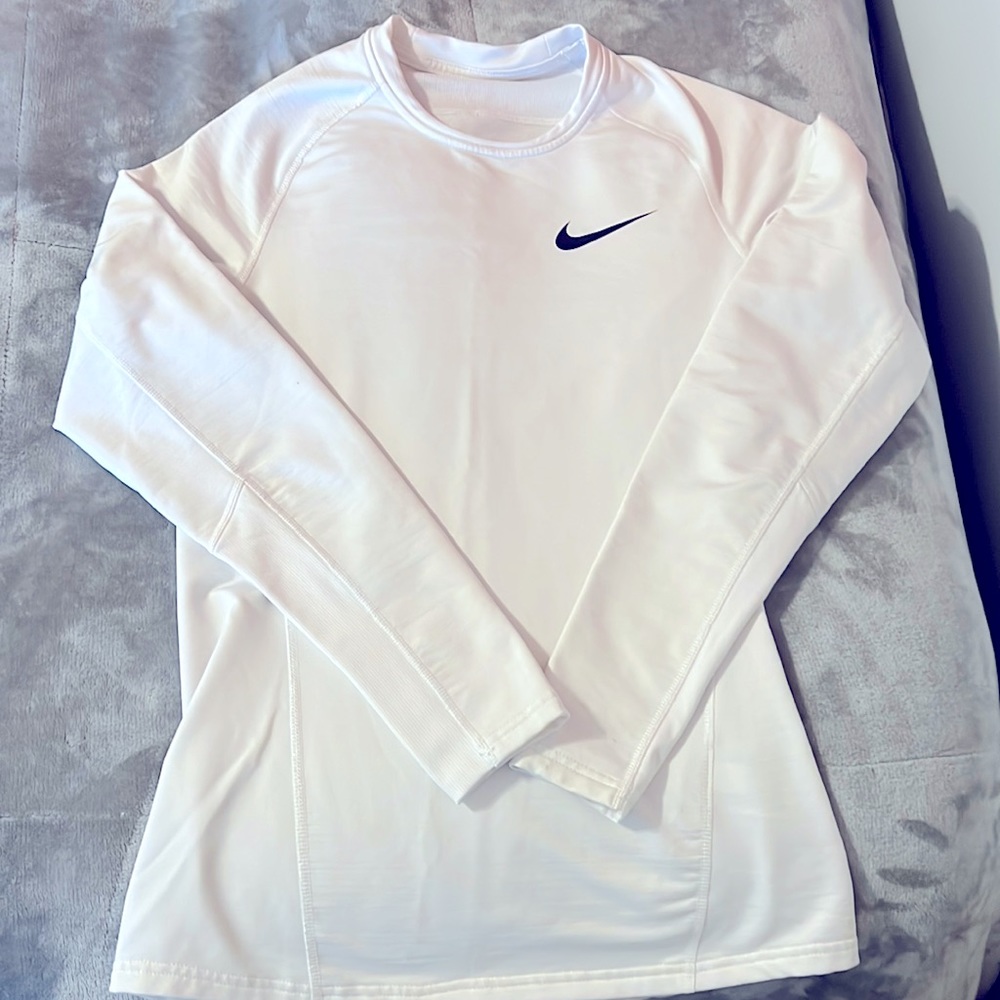 Nike Dri-Fit thermal compression base layer. White. Size small